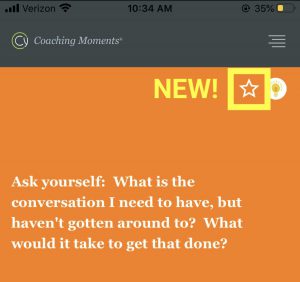 Coaching Moments app